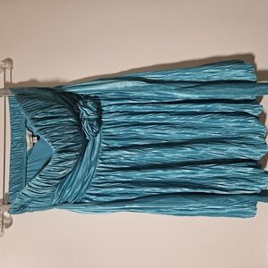 Larry Levine Mini Dress in Vibrant Blue